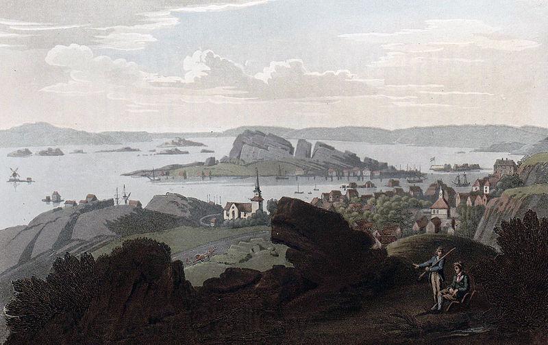 John William Edy Town of Krageroe Norge oil painting art